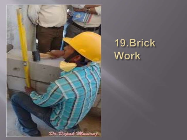 Sequence of general works of building construction | PPTX