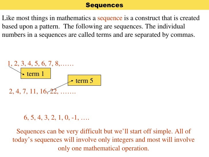 Sequences