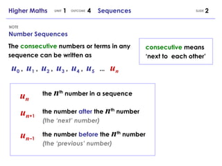 Higher Maths 1.4 - Sequences | PPT