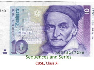 Sequences and Series CBSE, Class XI 