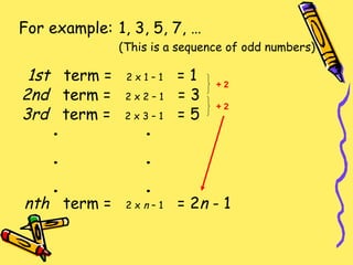Rule In Math Sequences finding a rule | PPT