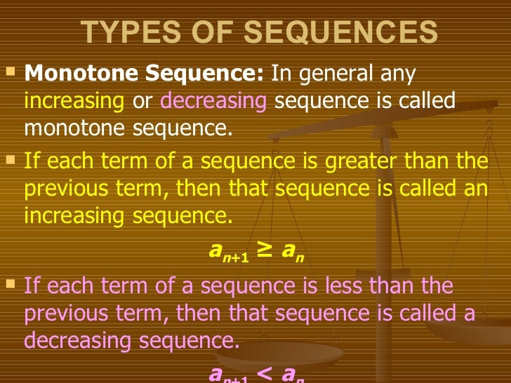 Sequences and series