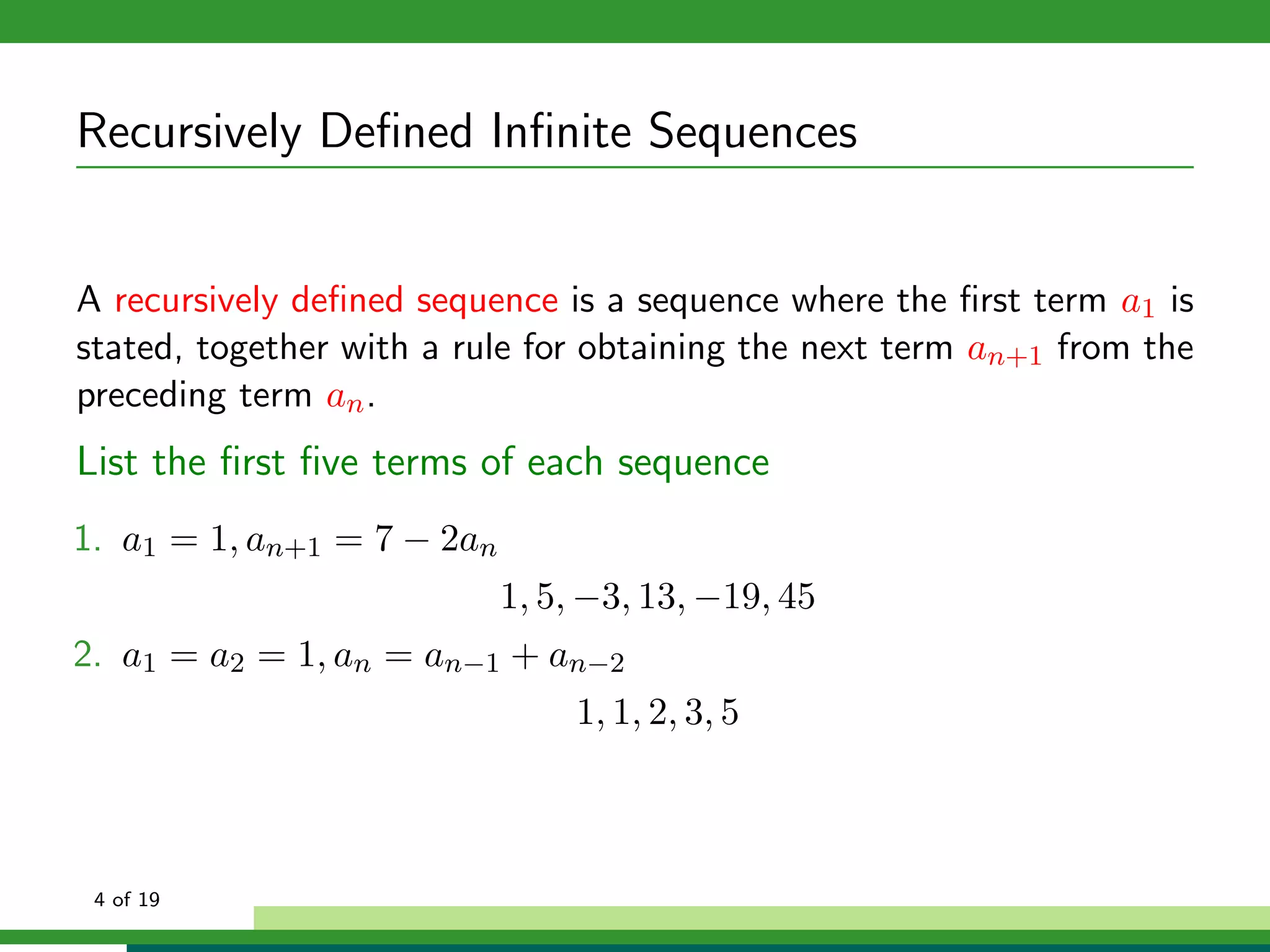 Sequences and series | PDF