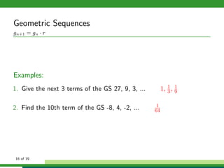 Sequences and series | PDF