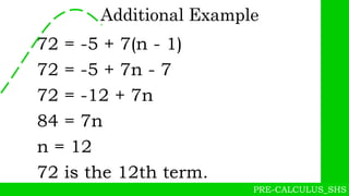 Sequences and Series. Pre Calculus g12ppt | PPT