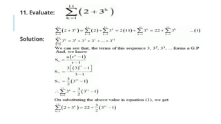 11. Evaluate:
Solution:
 