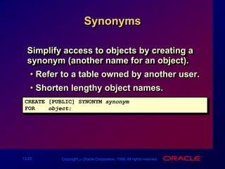 Sequences and indexes | PPT