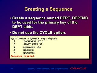 Sequences and indexes | PPT