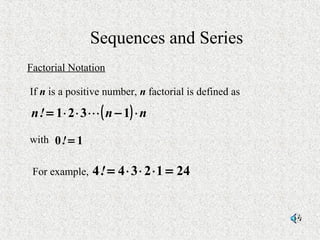 Sequences & series | PPS | Physics | Science