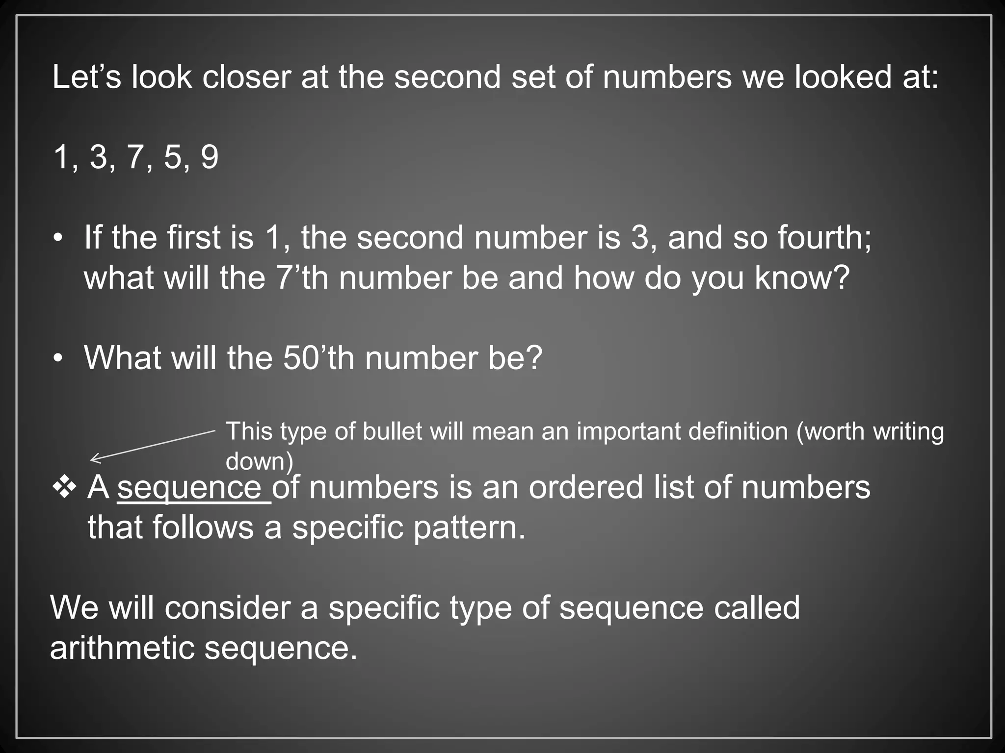 Sequences student version | PPT