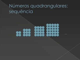 Números quadrangulares:
sequência

…

 