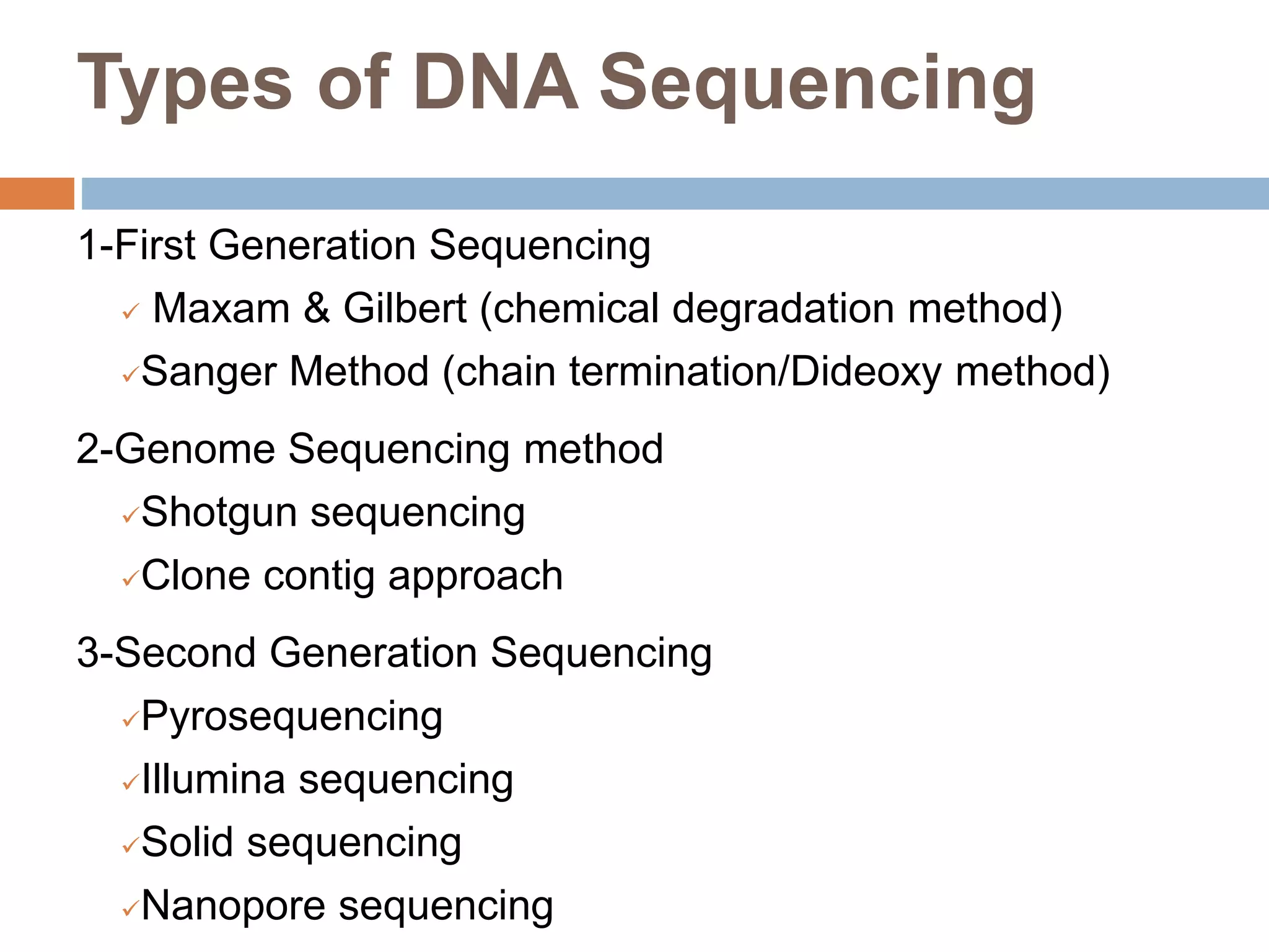DNA Sequencing | PPTX