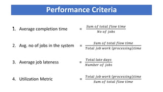 Performance Criteria
•
 