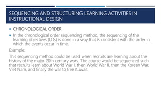 Sequencing objectives | PPTX