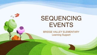 SEQUENCING
EVENTS
BRIDGE VALLEY ELEMENTARY
Learning Support
 