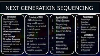 Sequencing Techniques and their Application .pptx