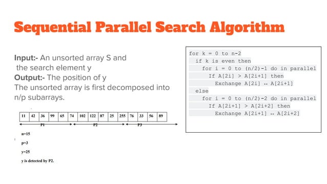 Sequential and Parallel Searching Algorithms | PPT