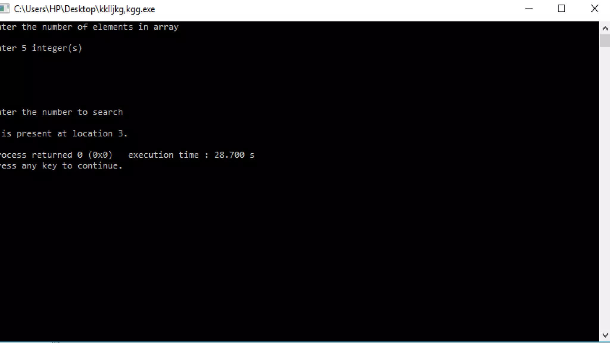 Sequential & binary, linear search