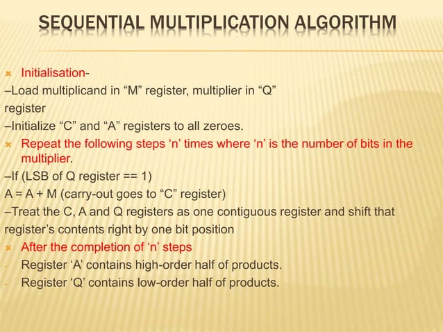 Sequential circuit multiplier
