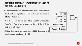 Modulo 6 Inary Counter Synchronous Sequential circuits in Digital Electronics | PDF