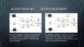 SEQUENTIAL CIRCUITS [FLIP FLOPS AND LATCHES] | PPTX