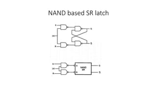 NAND based SR latch
 