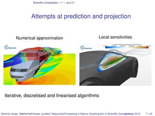 Scientiﬁc computation - ‘T = abs(T)’
Attempts at prediction and projection
Numerical approximation Local sensitivities
Ite...