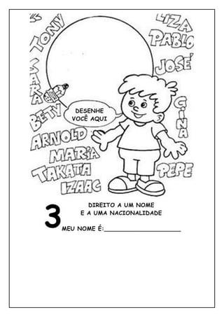 Sequência de atividades: Ser criança