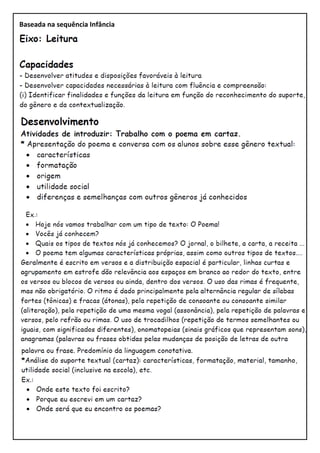 Baseada na sequência Infância
 