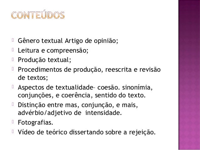 Estrutura artigo de opiniao