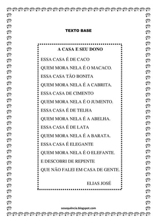 sosequência.blogspot.com
TEXTO BASE
 