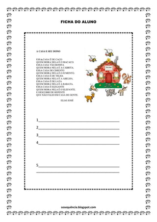 sosequência.blogspot.com
FICHA DO ALUNO
 