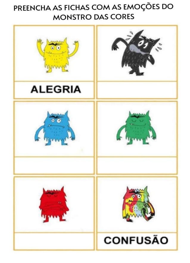 Sequência didática monstro das cores emoções