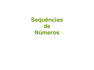 Sequências de Números 