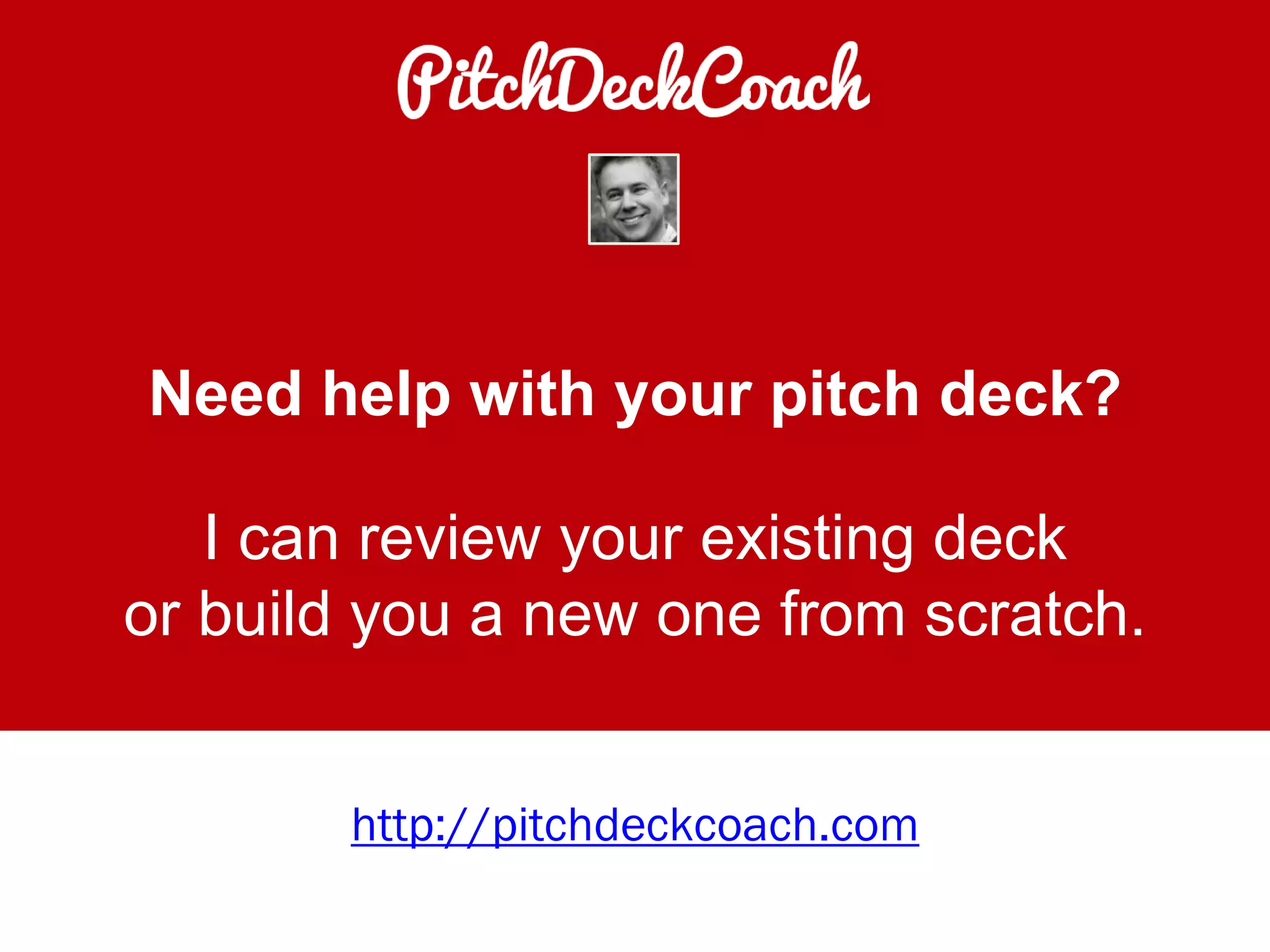 Sequoia capital pitch deck template PDF
