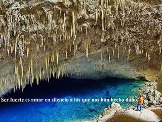 Ser fuerte   es amar en silencio a los que nos han hecho da ño . 