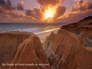 Ser fuerte es llorar cuando se necesite! 