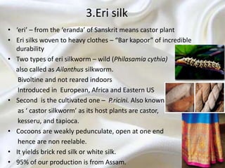 Silk producing insects | PPTX