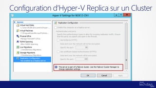 Configuration d’Hyper-V Replica sur un Cluster
 
