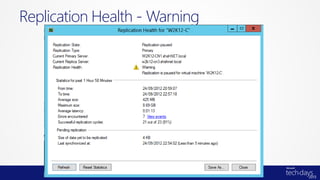 Replication Health - Warning
 