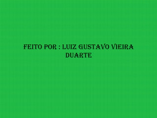 Feito Por : Luiz gustavo vieira
             duarte
 