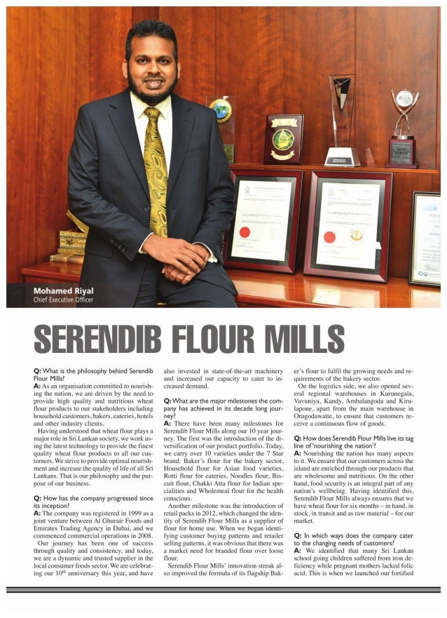 The Story of Serendib Flour Mills (Pvt) Ltd