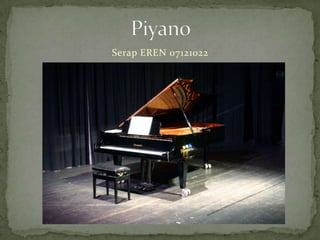 Piyano Serap EREN 07121022 