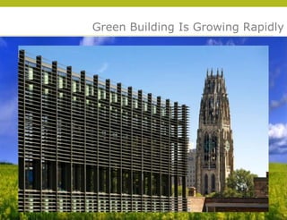 Green Building Is Growing Rapidly




                                © 2009 Yudelson Associates
 