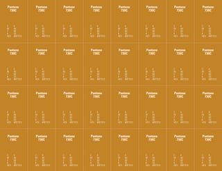 pantone                   pantone                  pantone                pantone         pantone         pantone         pantone         pantone
 730c                      730c                     730c                   730c            730c            730c            730c            730c



C     0                  C      0                  C     0                C     0         C     0         C     0         C     0         C      0
M     40                 M      40                 M     40               M     40        M     40        M     40        M     40        M      40
Y     90                 Y      90                 Y     90               Y     90        Y     90        Y     90        Y     90        Y      90
K     25                 K      25                 K     25               K     25        K     25        K     25        K     25        K      25
HEX   #BF7313            HEX    #BF7313            HEX   #BF7313          HEX   #BF7313   HEX   #BF7313   HEX   #BF7313   HEX   #BF7313   HEX    #BF7313




pantone                   pantone                  pantone                pantone         pantone         pantone         pantone         pantone
 730c                      730c                     730c                   730c            730c            730c            730c            730c



C     0                  C      0                  C     0                C     0         C     0         C     0         C     0         C      0
M     40                 M      40                 M     40               M     40        M     40        M     40        M     40        M      40
Y     90                 Y      90                 Y     90               Y     90        Y     90        Y     90        Y     90        Y      90
K     25                 K      25                 K     25               K     25        K     25        K     25        K     25        K      25
HEX   #BF7313            HEX    #BF7313            HEX   #BF7313          HEX   #BF7313   HEX   #BF7313   HEX   #BF7313   HEX   #BF7313   HEX    #BF7313




pantone                   pantone                  pantone                pantone         pantone         pantone         pantone         pantone
 730c                      730c                     730c                   730c            730c            730c            730c            730c



C     0                  C      0                  C     0                C     0         C     0         C     0         C     0         C      0
M     40                 M      40                 M     40               M     40        M     40        M     40        M     40        M      40
Y     90                 Y      90                 Y     90               Y     90        Y     90        Y     90        Y     90        Y      90
K     25                 K      25                 K     25               K     25        K     25        K     25        K     25        K      25
HEX   #BF7313            HEX    #BF7313            HEX   #BF7313          HEX   #BF7313   HEX   #BF7313   HEX   #BF7313   HEX   #BF7313   HEX    #BF7313




pantone                   pantone                  pantone                pantone         pantone         pantone         pantone         pantone
 730c                      730c                     730c                   730c            730c            730c            730c            730c



C     0                 C     0                     C     0               C     0         C     0         C     0         C     0         C      0
M     40                M     40                    M     40              M     40        M     40        M     40        M     40        M      40
Y     90Ser Educacional Y Brand Book - estratégia e Y
                        -     90                    identidade de marca
                                                          90              Y     90        Y     90        Y     90        Y     90        Y 67   90
K     25                K     25                    K     25              K     25        K     25        K     25        K     25        K      25
HEX   #BF7313           HEX #BF7313                 HEX #BF7313           HEX   #BF7313   HEX   #BF7313   HEX   #BF7313   HEX   #BF7313   HEX    #BF7313
 