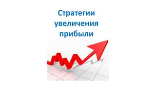 Стратегии
увеличения
прибыли
 