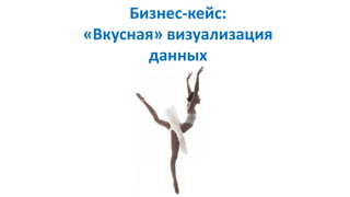 Бизнес-кейс:
«Вкусная» визуализация
данных
 