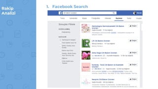 Rakip
Analizi
1. Facebook Search
 