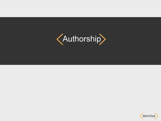Authorship
 
