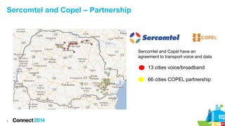 Sercomtel and Copel – Partnership

Sercomtel and Copel have an
agreement to transport voice and data

13 cities voice/broadband
66 cities COPEL partnership

6

 
